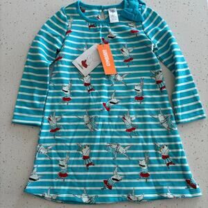 Olivia the Pig Blue Striped Sweater Dress Size 4T NWT from Gymboree
